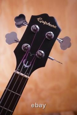 Epiphone Rivoli Semi-Hollow Electric Bass in Cherry, with Gig Bag (Used)