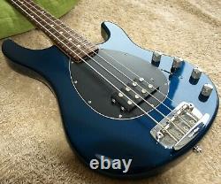 Ernie Ball 1997 Music Man Sterling 4H Bass in vintage blue pearl. Ex. Condition