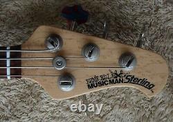 Ernie Ball 1997 Music Man Sterling 4H Bass in vintage blue pearl. Ex. Condition