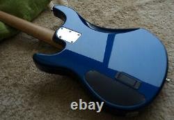 Ernie Ball 1997 Music Man Sterling 4H Bass in vintage blue pearl. Ex. Condition