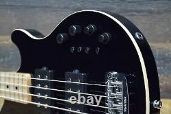 Ernie Ball Music Man Reflex Bass HH Black 4-String Electric Bass withCase #F44441