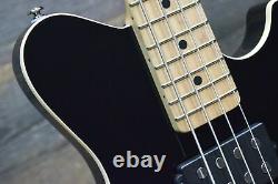 Ernie Ball Music Man Reflex Bass HH Black 4-String Electric Bass withCase #F44441