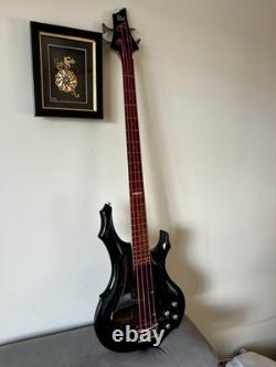 Esp LTD F-104 Electric Bass Black Made In Indonesia Good Condition