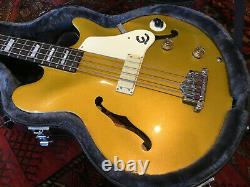 Excellent condition Epiphone Jack Casady Signature Bass Guitar + Fitted hardcase