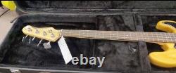 Farida Deluxe Electric Bass Guitar Hard Wood Case with Plush Lined Interior