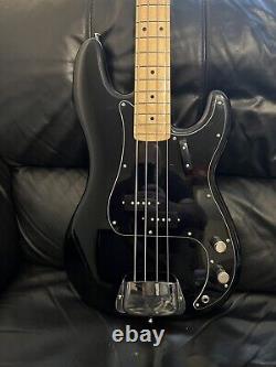 Fender 4 String Precision Bass, Black, 2022, Black Pickguard, Mods Available