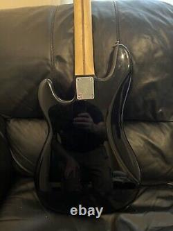 Fender 4 String Precision Bass, Black, 2022, Black Pickguard, Mods Available