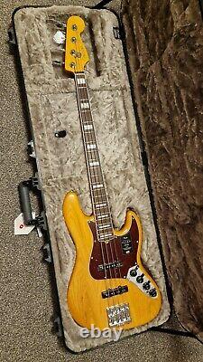 Fender American Ultra Jazz Electric Bass Guitar Aged Natural 2020 New Unused