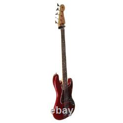 Fender Deluxe Jazz Bass 5 String, Candy Apple Red with Gig Bag (Pre-Owned)