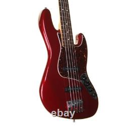 Fender Deluxe Jazz Bass 5 String, Candy Apple Red with Gig Bag (Pre-Owned)