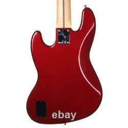 Fender Deluxe Jazz Bass 5 String, Candy Apple Red with Gig Bag (Pre-Owned)