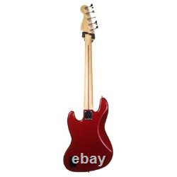 Fender Deluxe Jazz Bass 5 String, Candy Apple Red with Gig Bag (Pre-Owned)