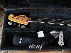 Fender Fretless Jazz Bass 1972 Babicz Bridge Case USA Made