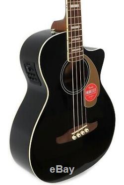 Fender Kingman Bass Acoustic/Electric Bass Guitar Black