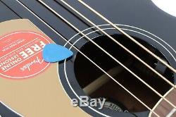 Fender Kingman Bass Acoustic/Electric Bass Guitar Black