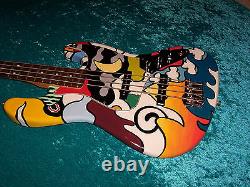 Fender Mexican Jazz Bass standard MIM Mexico guitar vintage design custom paint