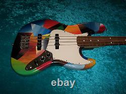 Fender Mexican Jazz Bass standard MIM Mexico guitar vintage design custom paint