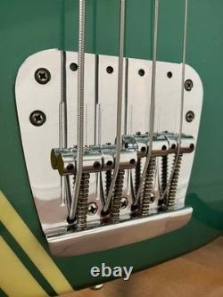 Fender Mustang Bass Green Electric Bass Guitar WithGig Bag Shipping From Japan