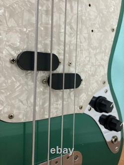 Fender Mustang Bass Green Electric Bass Guitar WithGig Bag Shipping From Japan