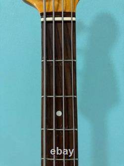 Fender Mustang Bass Green Electric Bass Guitar WithGig Bag Shipping From Japan
