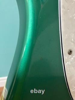 Fender Mustang Bass Green Electric Bass Guitar WithGig Bag Shipping From Japan