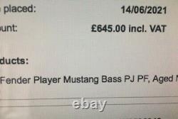 Fender Mustang Bass Guitar PJ PF