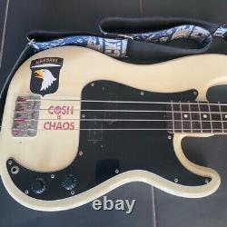 Fender P Bass 1984, Made in Japan, White, DiMarzio Pick Ups, + Case