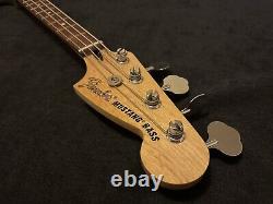 Fender Player Mustang Bass Firemist Gold Guitar PJ Pick-ups PHOTOS ADDED