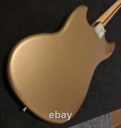 Fender Player Mustang Bass Firemist Gold Guitar PJ Pick-ups PHOTOS ADDED