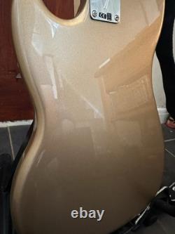 Fender Player Mustang Bass PJ Pau Ferro Fingerboard Firemist Gold 3.6kg