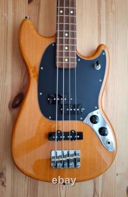 Fender Player Mustang Bass guitar, made in Mexico, La Bella flat wound strings