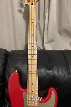 Fender Precision Bass Guitar,'50s Style, Dakota Red, Upgraded And Stunning