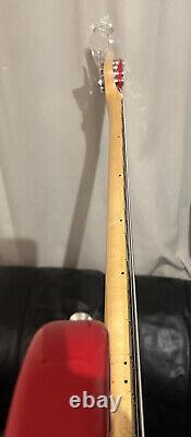 Fender Precision Bass Guitar,'50s Style, Dakota Red, Upgraded And Stunning