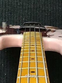 Fender Precision Bass, Relic Shell Pink over Sunburst