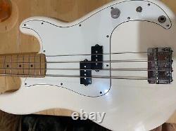 Fender Precision Bass White MX (Made In Mexico) Pre Owned