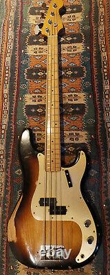 Fender Roadworn Precision Bass Sunburst 2010