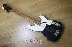 Fender Squier 50s Precision Bass Relic Makeover in Black Nitrocellulose