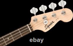 Fender Squier Bass Electric Guitar Mini Precision In Black Short-Scale