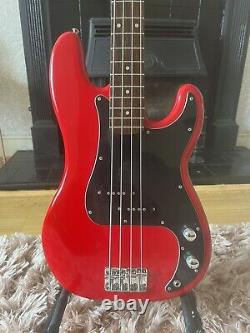 Fender Squier Precision Bass, Torino Red, Upgraded. Mods Available