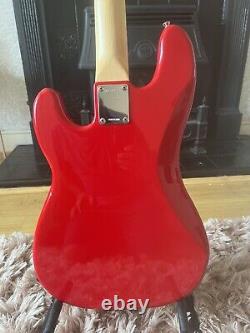 Fender Squier Precision Bass, Torino Red, Upgraded. Mods Available