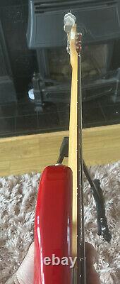 Fender Squier Precision Bass, Torino Red, Upgraded. Mods Available