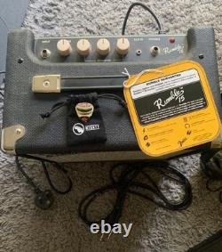 Fender Squier Precision Bass With Amp Head Phones, Cary Case And Guitar Picks