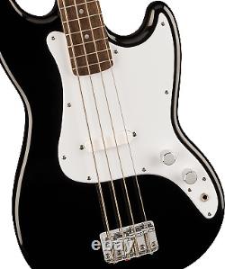 Fender Squier Sonic Bronco Bass, Laurel Fingerboard, Black (NEW)