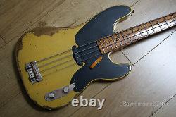 Fender Squire 50s Precision Bass Heavy Relic 51 Tribute in Butterscotch Nitro