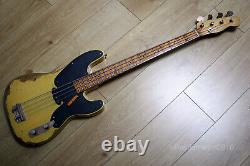 Fender Squire 50s Precision Bass Heavy Relic 51 Tribute in Butterscotch Nitro