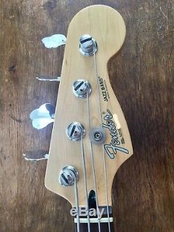 Fender Standard Jazz Electric Bass Guitar White with Rosewood Fingerboard 1998