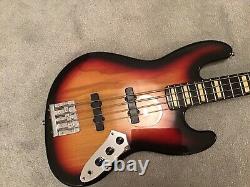 Fender / Status Sunburst Jazz Bass active Custom Build perfect condition