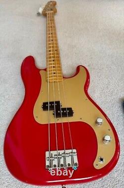 Fender Vintera'50s Precision Bass Guitar Maple Fretboard 2022 Dakota Red