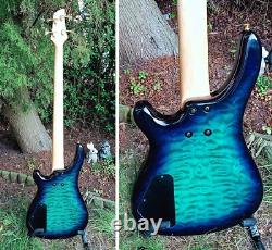 Fernandes FRB60 Revolver Bass 24 Fret Long Scale in Marine Burst Mid 90s