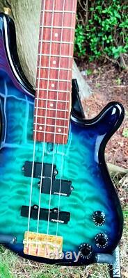Fernandes FRB60 Revolver Bass 24 Fret Long Scale in Marine Burst Mid 90s